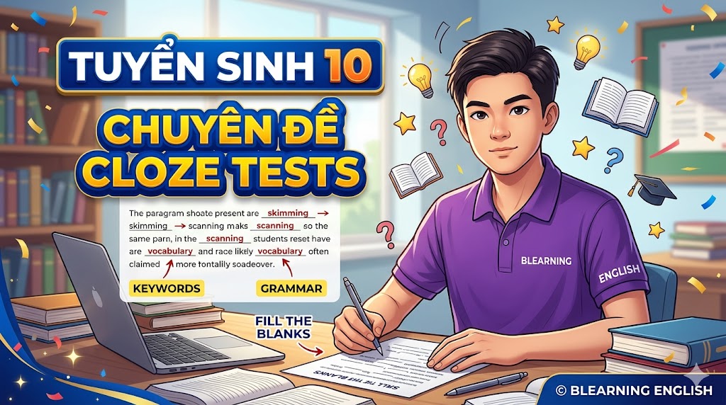 Tiếng Anh 9: Unit 12 – Cloze Tests<br><span style="display: inline-block; padding-top: 8px; color: #d32f2f; font-size: 13px; font-weight: bold;">Lượt làm bài: 59</span>