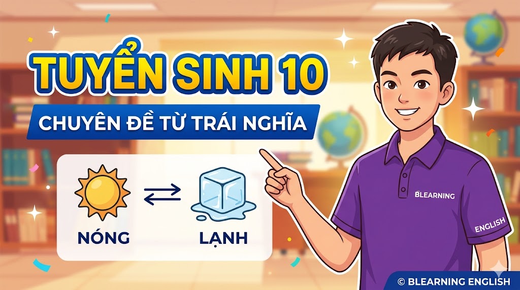 Tiếng Anh 9: Unit 12 – Từ Trái Nghĩa<br><span style="display: inline-block; padding-top: 8px; color: #d32f2f; font-size: 13px; font-weight: bold;">Lượt làm bài: 47</span>