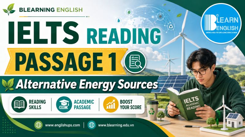 Reading IELTS Passage 1: Alternative Energy Sources<br><span style="display: inline-block; padding-top: 8px; color: #d32f2f; font-size: 13px; font-weight: bold;">Lượt làm bài: 26</span>