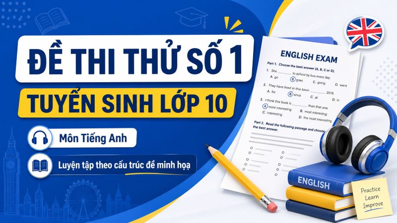 Đề thi thử số 1 Tuyển Sinh 10 – 2026<br><span style="display: inline-block; padding-top: 8px; color: #d32f2f; font-size: 13px; font-weight: bold;">Lượt làm bài: 167</span>
