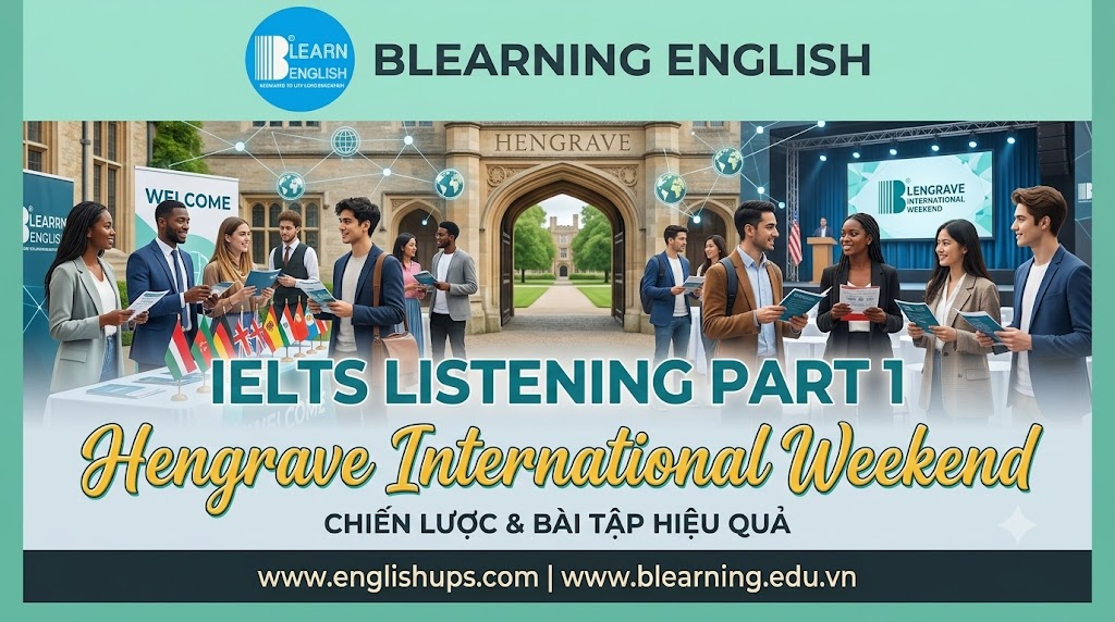 Listening IELTS Part 1: Hengrave International Weekend<br><span style="display: inline-block; padding-top: 8px; color: #d32f2f; font-size: 13px; font-weight: bold;">Lượt làm bài: 169</span>