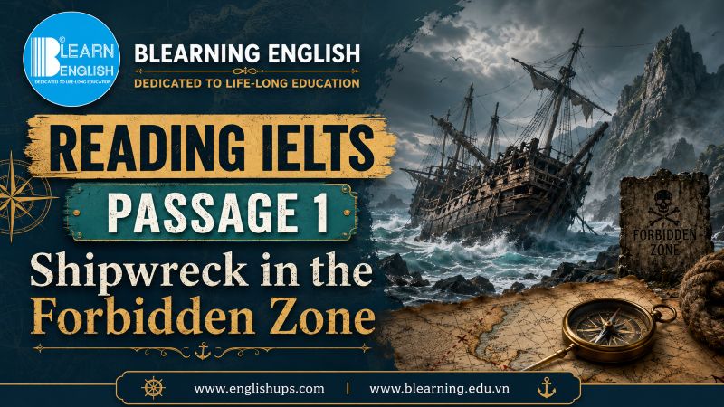 Reading IELTS Passage 1: Shipwreck in the Forbidden Zone<br><span style="display: inline-block; padding-top: 8px; color: #d32f2f; font-size: 13px; font-weight: bold;">Lượt làm bài: 195</span>