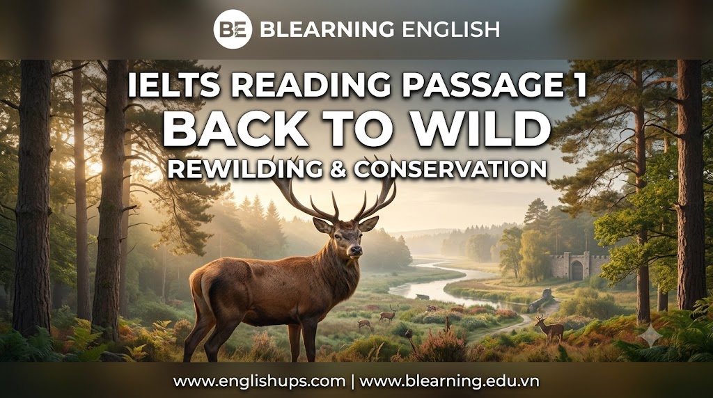 Reading IELTS Passage 1: Back to Wild<br><span style="display: inline-block; padding-top: 8px; color: #d32f2f; font-size: 13px; font-weight: bold;">Lượt làm bài: 202</span>