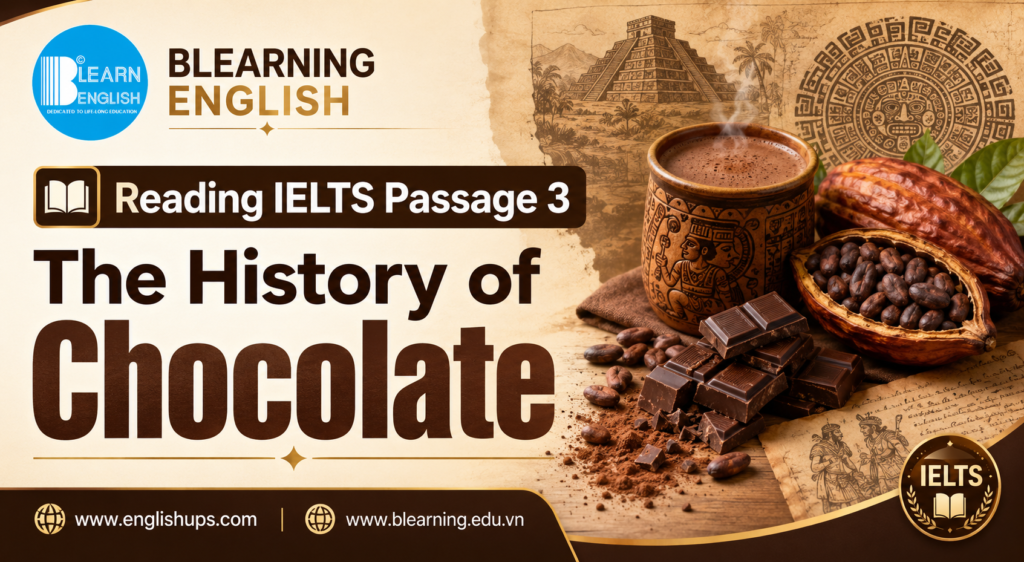 Reading IELTS Passage 3: The History of Chocolate<br><span style="display: inline-block; padding-top: 8px; color: #d32f2f; font-size: 13px; font-weight: bold;">Lượt làm bài: 201</span>