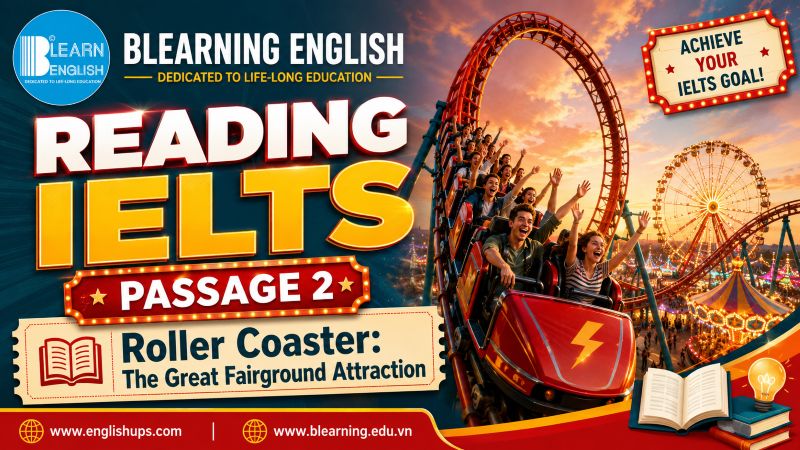 Reading IELTS Passage 2: Roller Coaster: The Great Fairground Attraction<br><span style="display: inline-block; padding-top: 8px; color: #d32f2f; font-size: 13px; font-weight: bold;">Lượt làm bài: 295</span>