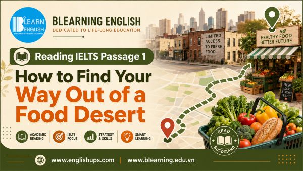 Reading IELTS Passage 1: How to Find Your Way Out of a Food Desert<br><span style="display: inline-block; padding-top: 8px; color: #d32f2f; font-size: 13px; font-weight: bold;">Lượt làm bài: 14</span>