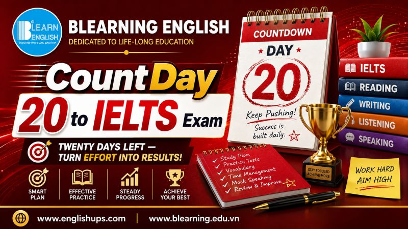 CountDay 20 – Listening Test<br><span style="display: inline-block; padding-top: 8px; color: #d32f2f; font-size: 13px; font-weight: bold;">Lượt làm bài: 105</span>