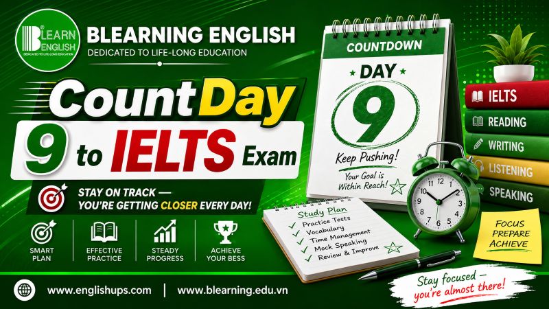 CountDay 9 – Speaking Test<br><span style="display: inline-block; padding-top: 8px; color: #d32f2f; font-size: 13px; font-weight: bold;">Lượt làm bài: 68</span>