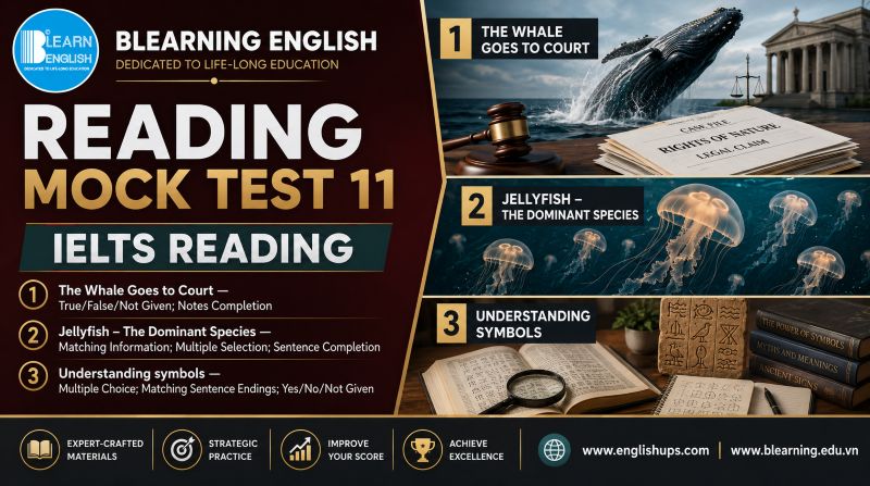 Reading Mock Test 11<br><span style="display: inline-block; padding-top: 8px; color: #d32f2f; font-size: 13px; font-weight: bold;">Lượt làm bài: 53</span>