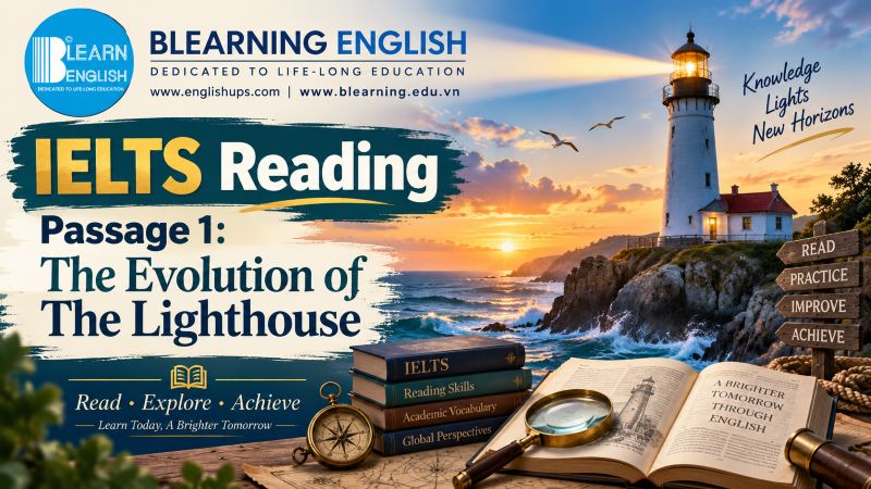 IELTS Reading Passage 1: The Evolution of the Lighthouse<br><span style="display: inline-block; padding-top: 8px; color: #d32f2f; font-size: 13px; font-weight: bold;">Lượt làm bài: 64</span>