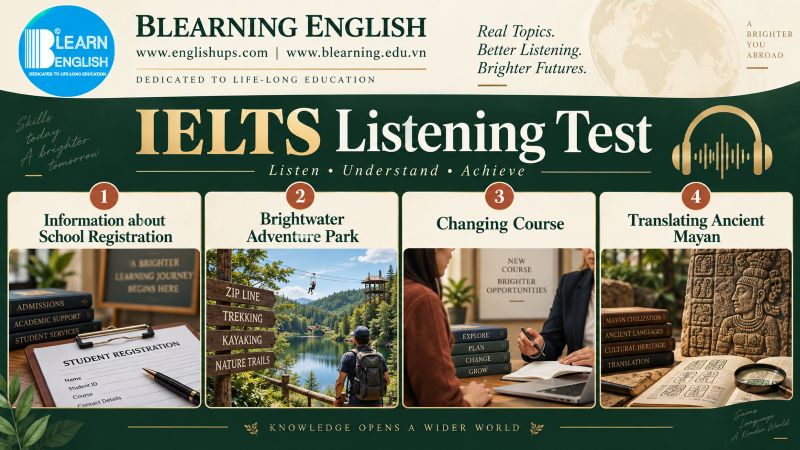 IELTS Listening Test 77<br><span style="display: inline-block; padding-top: 8px; color: #d32f2f; font-size: 13px; font-weight: bold;">Lượt làm bài: 181</span>