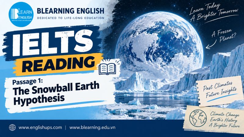 IELTS Reading Passage 1: The Snowball Earth Hypothesis<br><span style="display: inline-block; padding-top: 8px; color: #d32f2f; font-size: 13px; font-weight: bold;">Lượt làm bài: 54</span>